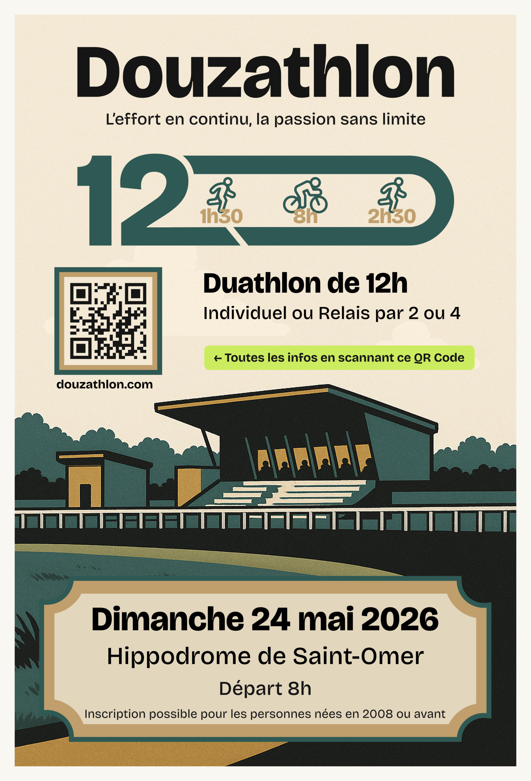 Affiche Douzathlon 2026